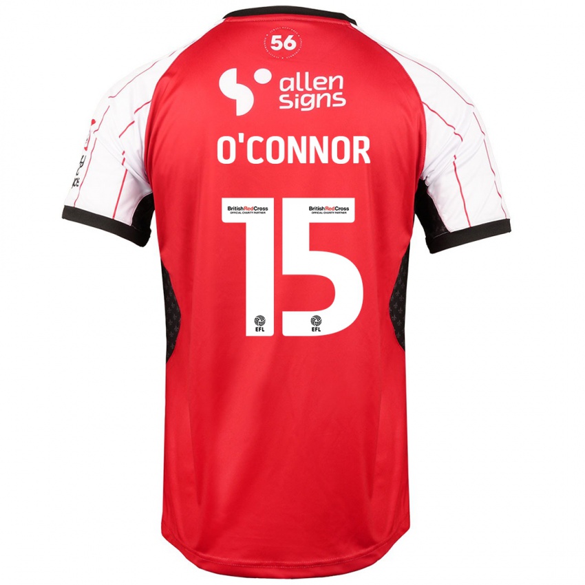 Kinder Paudie O'connor #15 Weiß Heimtrikot Trikot 2024/25 T-Shirt