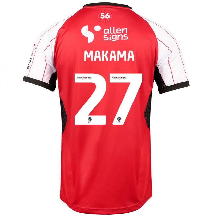 Kinder Jovon Makama #27 Weiß Heimtrikot Trikot 2024/25 T-Shirt