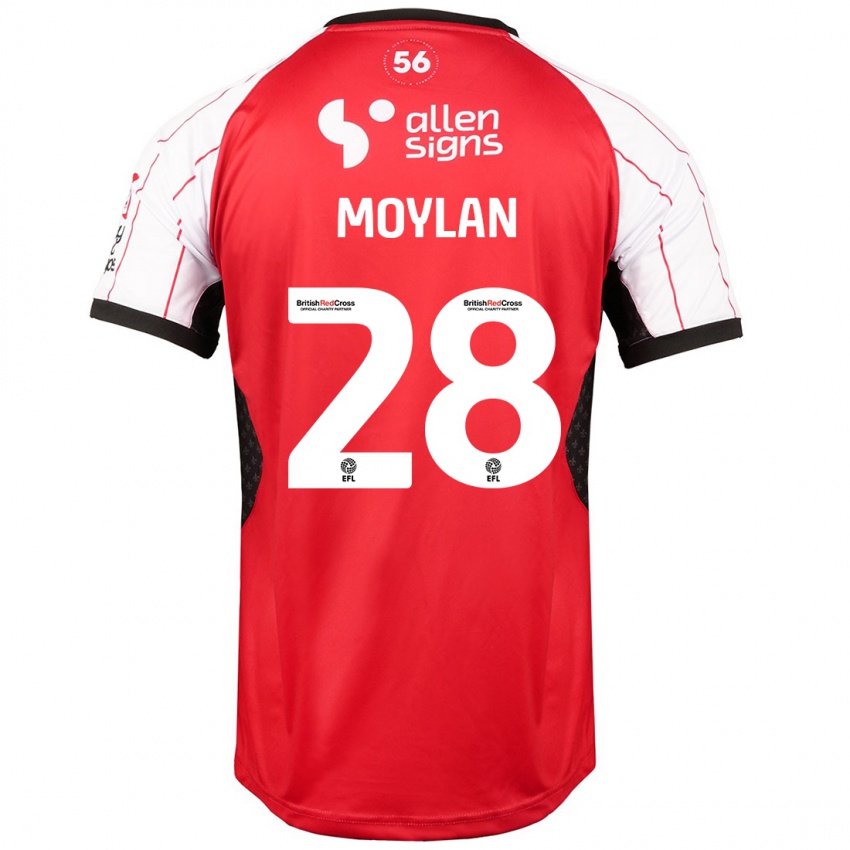 Kinder Jack Moylan #28 Weiß Heimtrikot Trikot 2024/25 T-Shirt