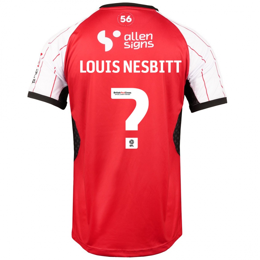 Kinder Louis Nesbitt #0 Weiß Heimtrikot Trikot 2024/25 T-Shirt