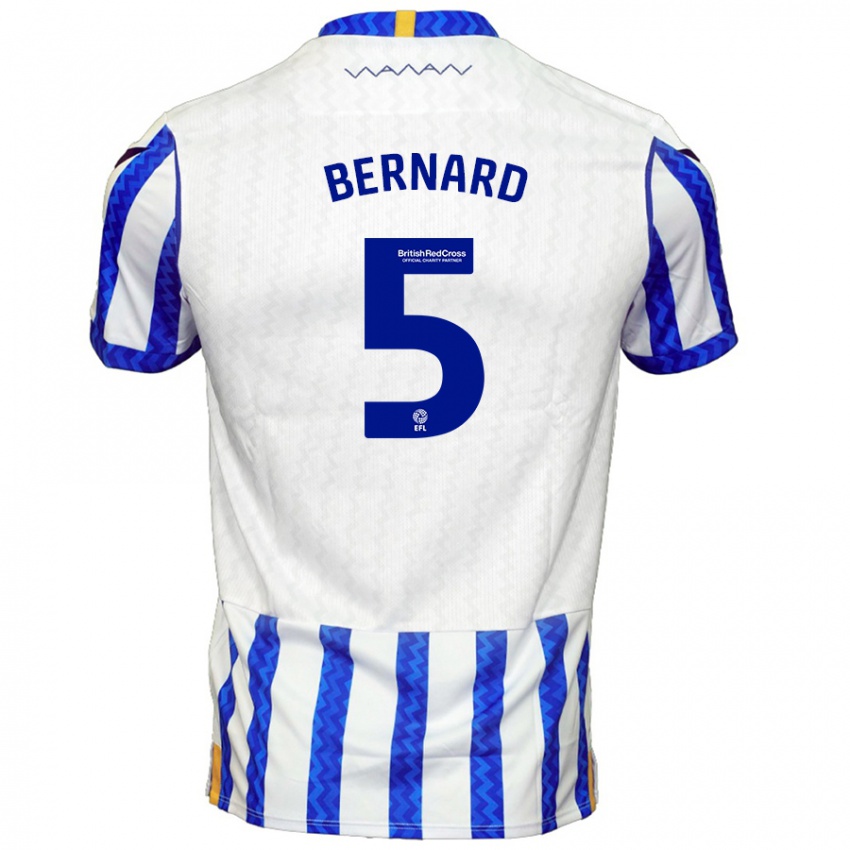 Kinder Di'shon Bernard #5 Blau Weiß Heimtrikot Trikot 2024/25 T-Shirt