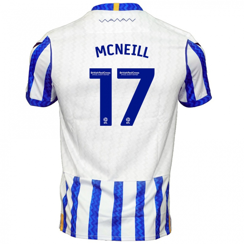 Kinder Charlie Mcneill #17 Blau Weiß Heimtrikot Trikot 2024/25 T-Shirt