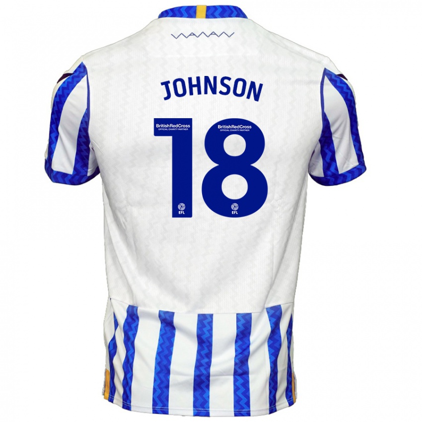 Kinder Marvin Johnson #18 Blau Weiß Heimtrikot Trikot 2024/25 T-Shirt