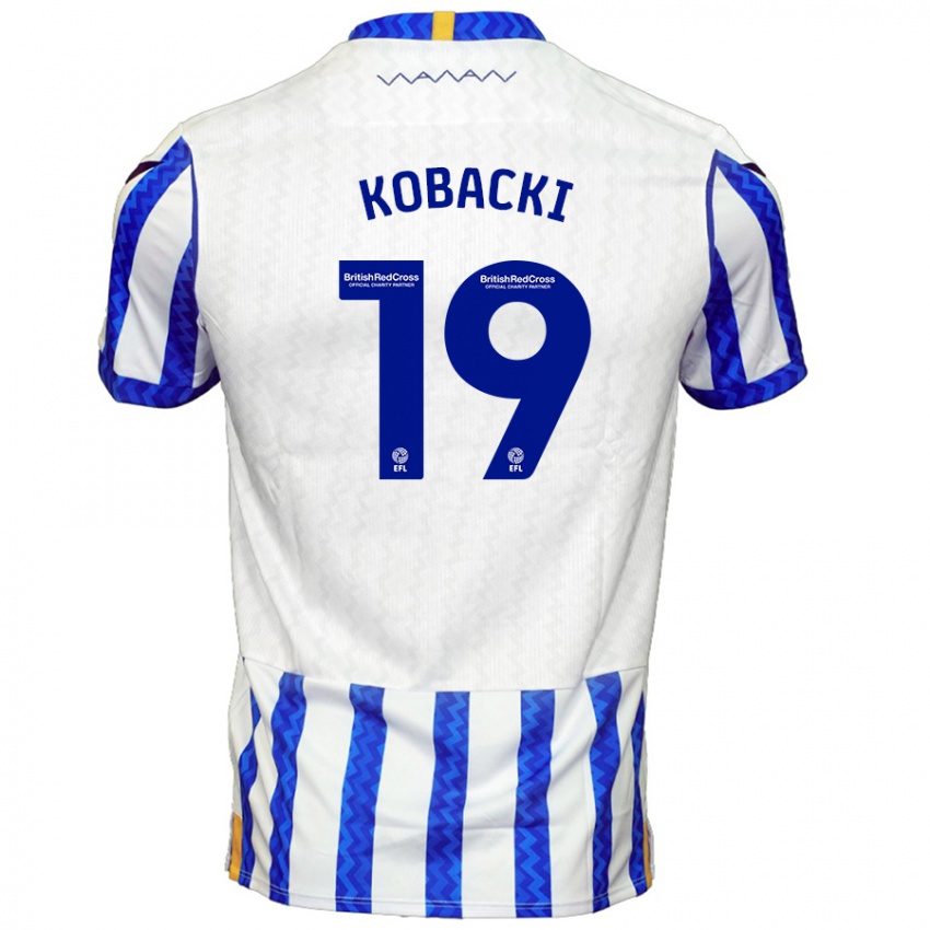 Kinder Olaf Kobacki #19 Blau Weiß Heimtrikot Trikot 2024/25 T-Shirt