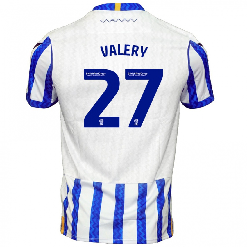 Kinder Yan Valery #27 Blau Weiß Heimtrikot Trikot 2024/25 T-Shirt