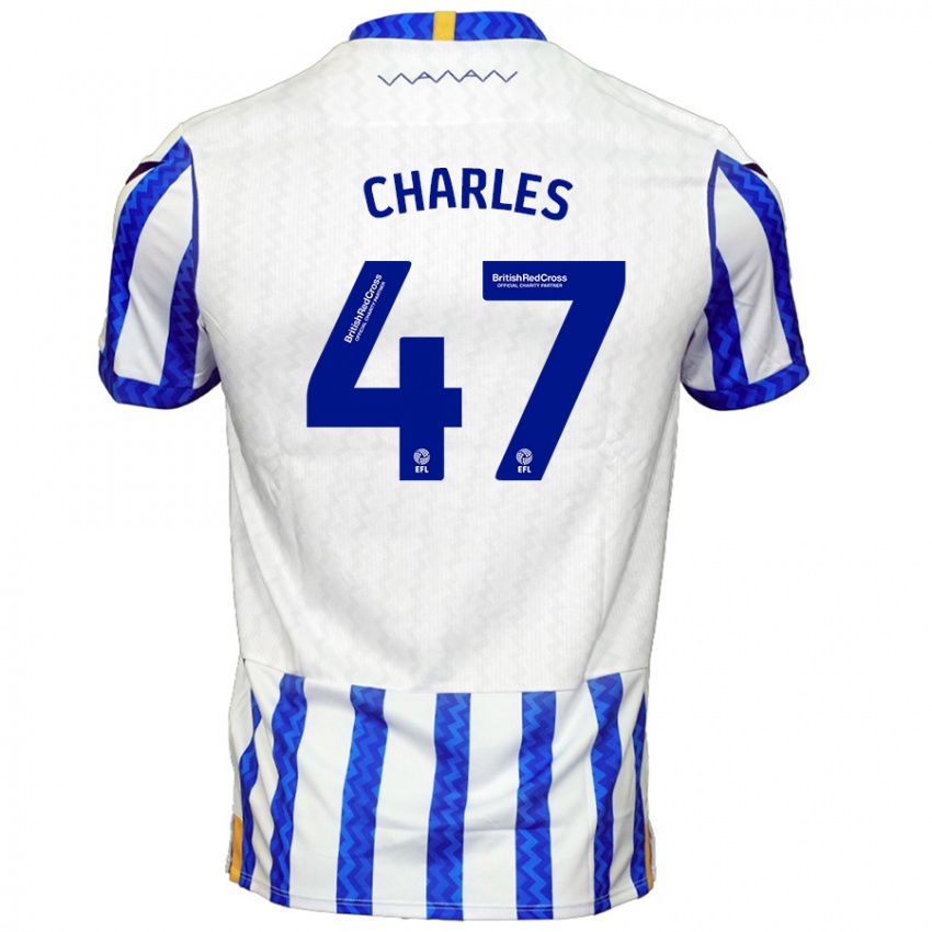 Kinder Pierce Charles #47 Blau Weiß Heimtrikot Trikot 2024/25 T-Shirt