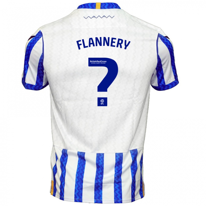 Kinder Cian Flannery #0 Blau Weiß Heimtrikot Trikot 2024/25 T-Shirt