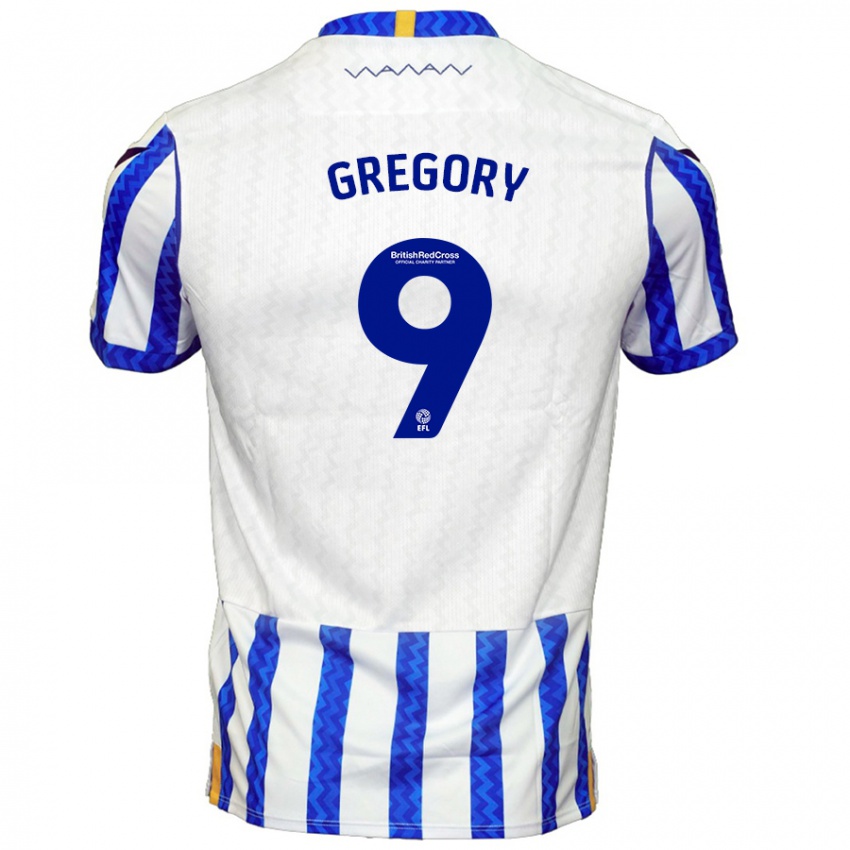 Kinder Lee Gregory #9 Blau Weiß Heimtrikot Trikot 2024/25 T-Shirt