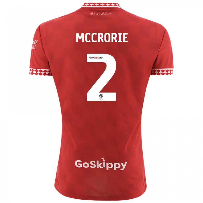 Kinder Ross Mccrorie #2 Rot Heimtrikot Trikot 2024/25 T-Shirt