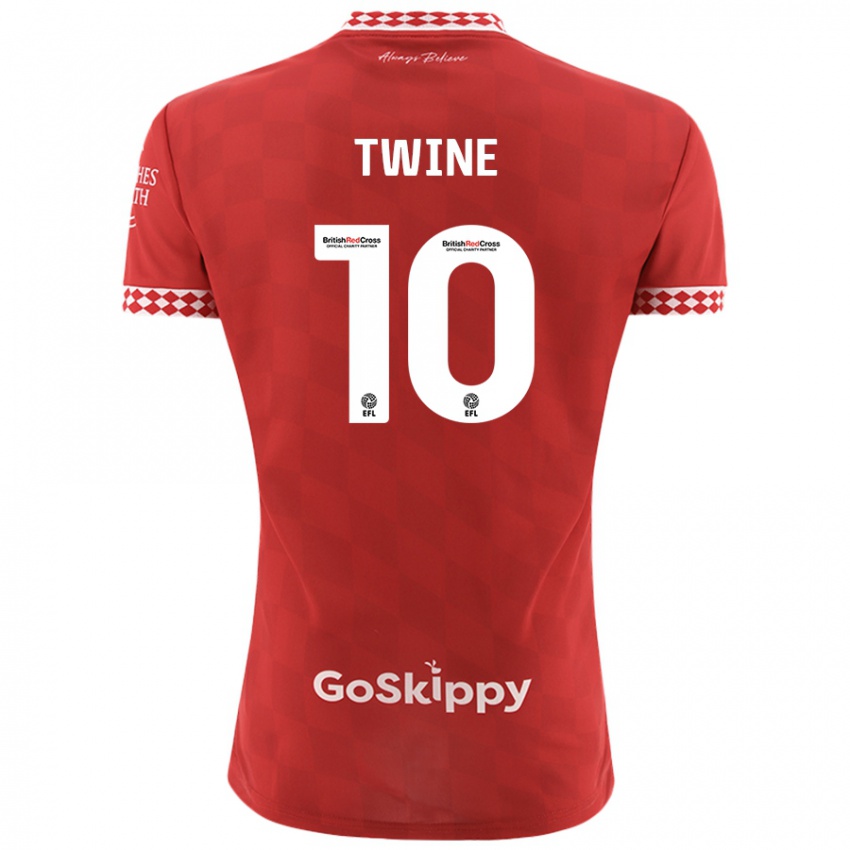 Kinder Scott Twine #10 Rot Heimtrikot Trikot 2024/25 T-Shirt