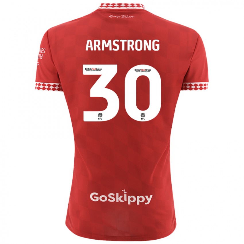 Kinder Sinclair Armstrong #30 Rot Heimtrikot Trikot 2024/25 T-Shirt