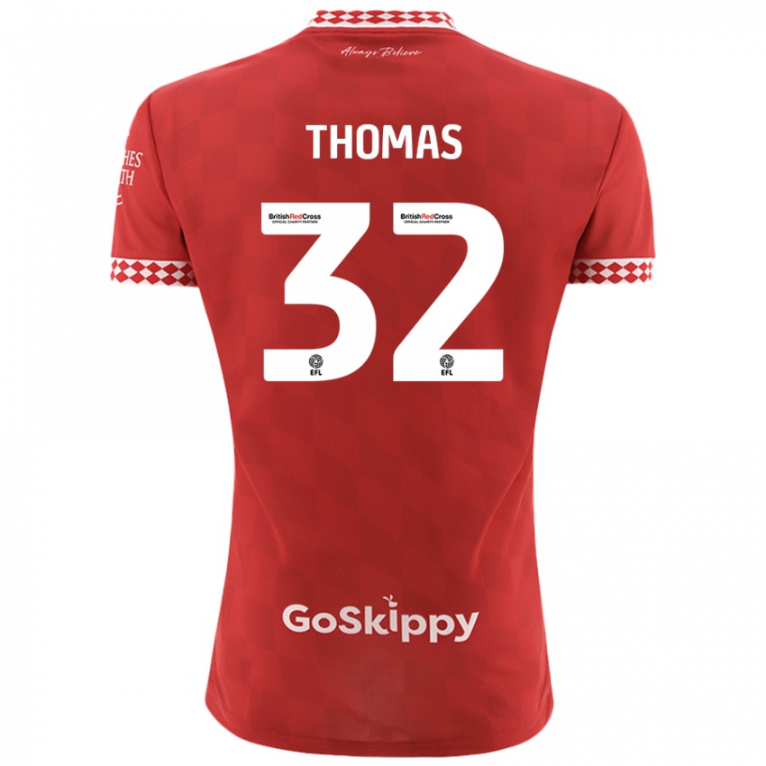 Kinder Lewis Thomas #32 Rot Heimtrikot Trikot 2024/25 T-Shirt