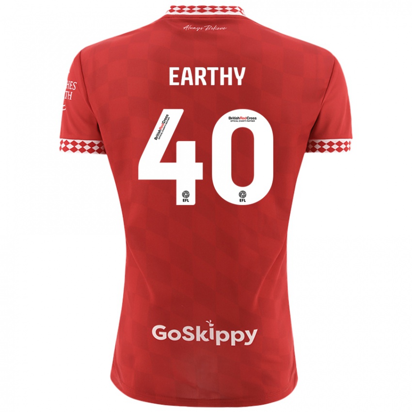 Kinder George Earthy #40 Rot Heimtrikot Trikot 2024/25 T-Shirt