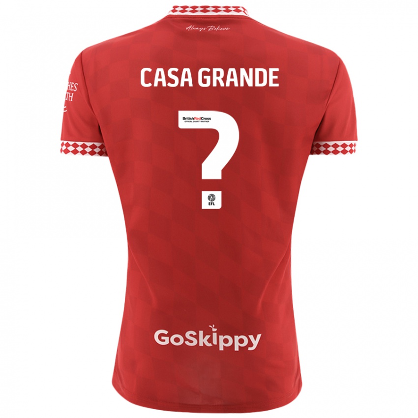 Kinder Josey Casa-Grande #0 Rot Heimtrikot Trikot 2024/25 T-Shirt