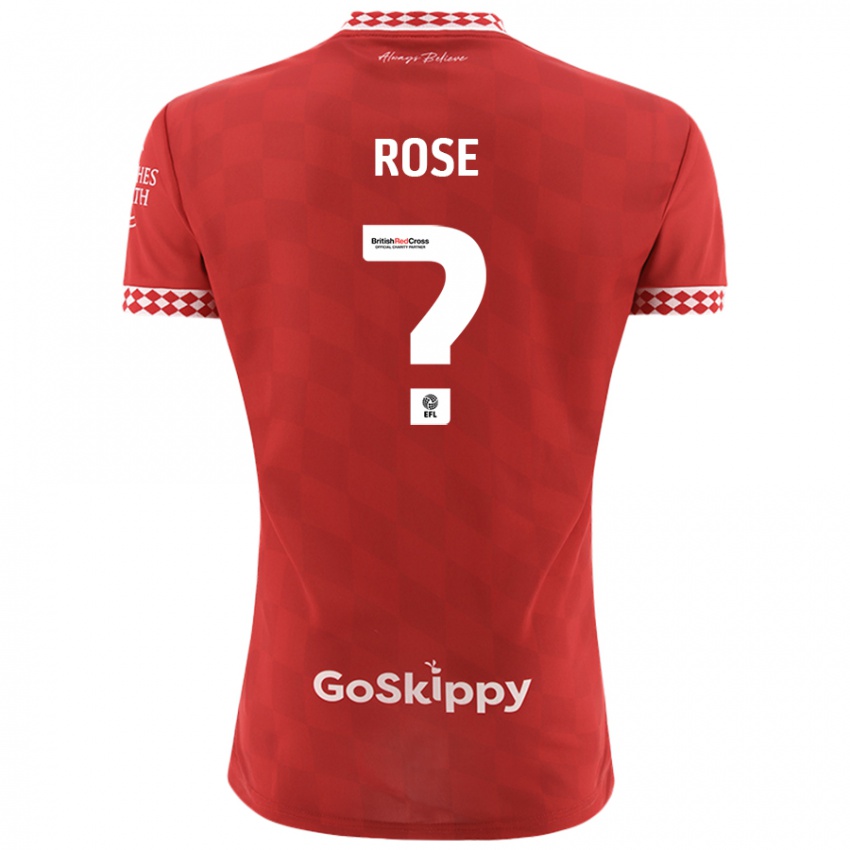 Kinder Marley Rose #0 Rot Heimtrikot Trikot 2024/25 T-Shirt