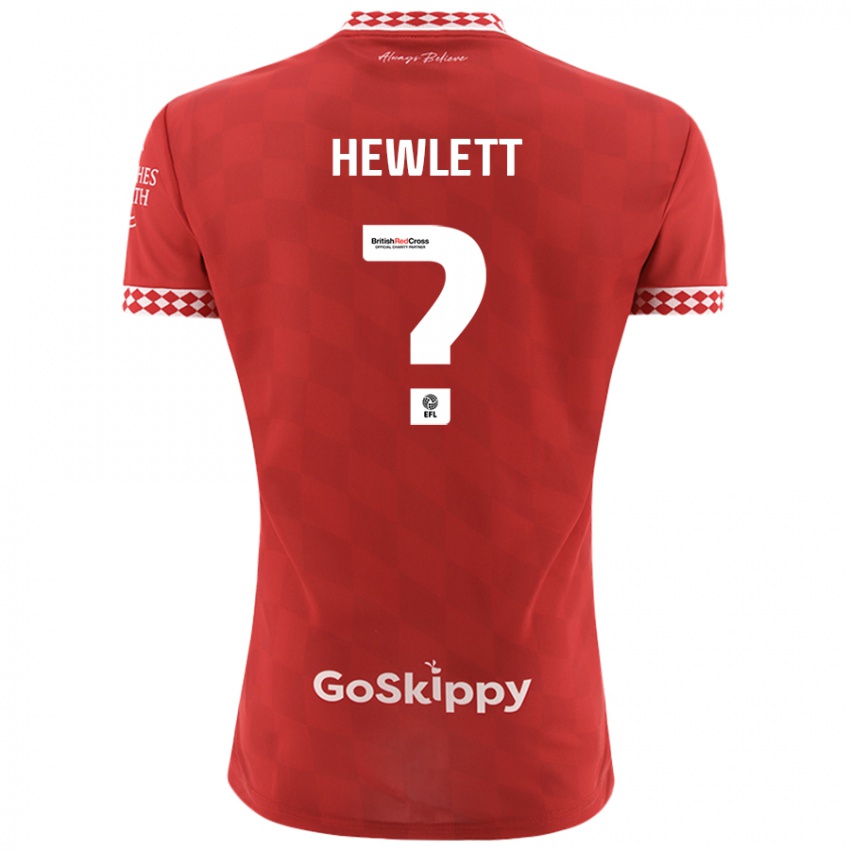 Kinder Callum Hewlett #0 Rot Heimtrikot Trikot 2024/25 T-Shirt