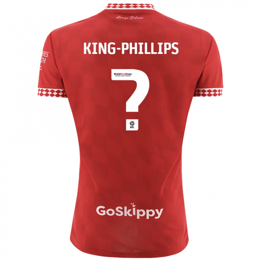 Kinder Zac King-Phillips #0 Rot Heimtrikot Trikot 2024/25 T-Shirt