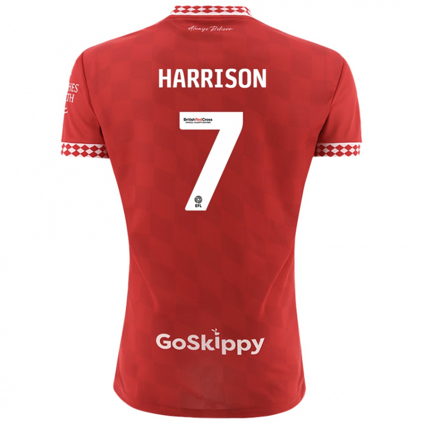 Kinder Abi Harrison #7 Rot Heimtrikot Trikot 2024/25 T-Shirt