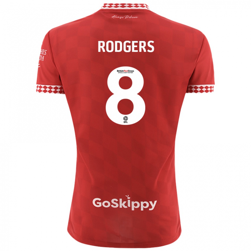 Kinder Amy Rodgers #8 Rot Heimtrikot Trikot 2024/25 T-Shirt