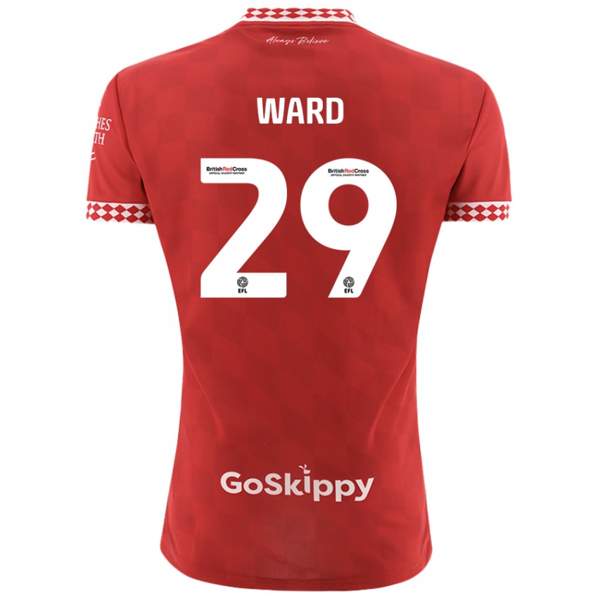 Kinder Mari Ward #29 Rot Heimtrikot Trikot 2024/25 T-Shirt