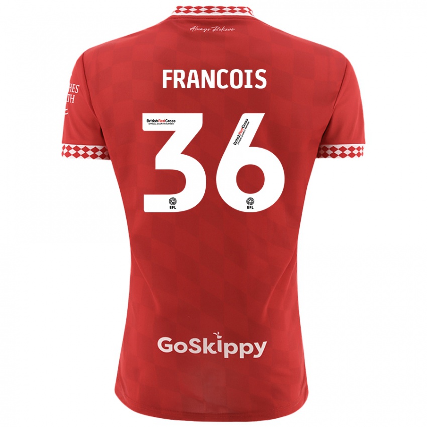 Kinder Marlee Francois #36 Rot Heimtrikot Trikot 2024/25 T-Shirt