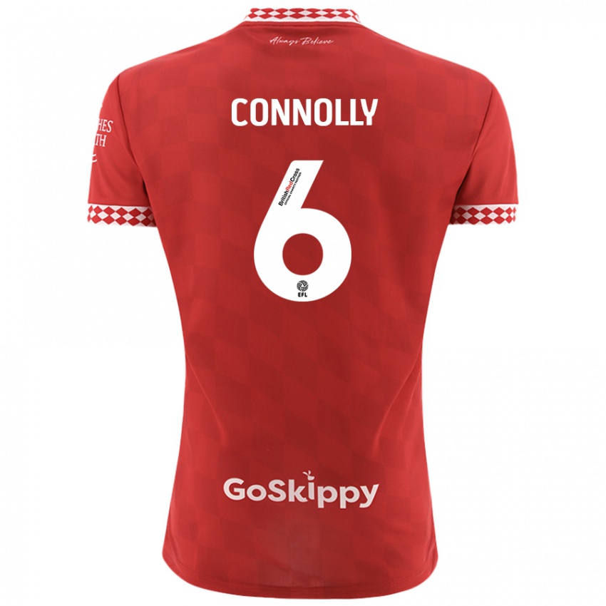 Kinder Megan Connolly #6 Rot Heimtrikot Trikot 2024/25 T-Shirt