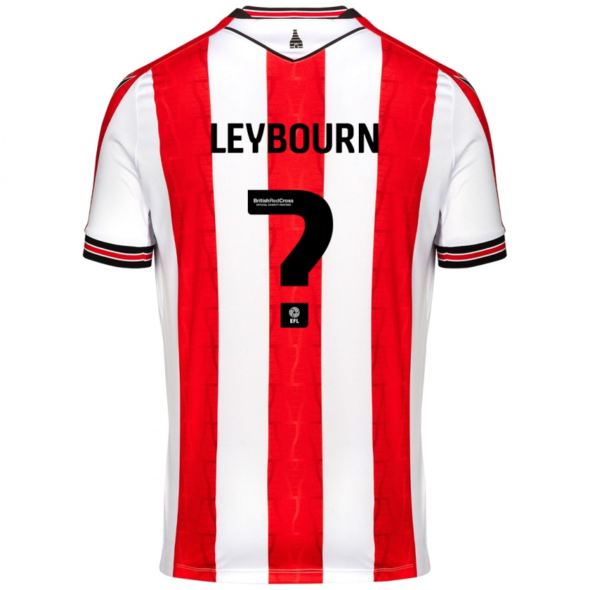 Kinder Charlie Leybourn #0 Rot Weiß Heimtrikot Trikot 2024/25 T-Shirt