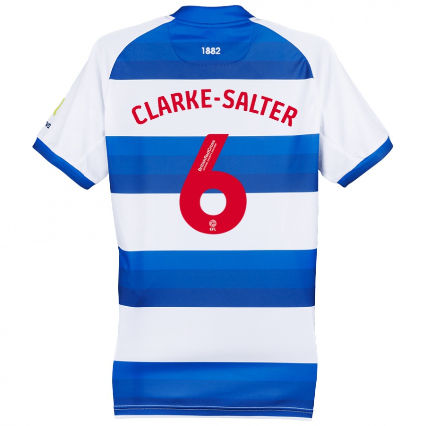 Kinder Jake Clarke-Salter #6 Weiß Blau Heimtrikot Trikot 2024/25 T-Shirt