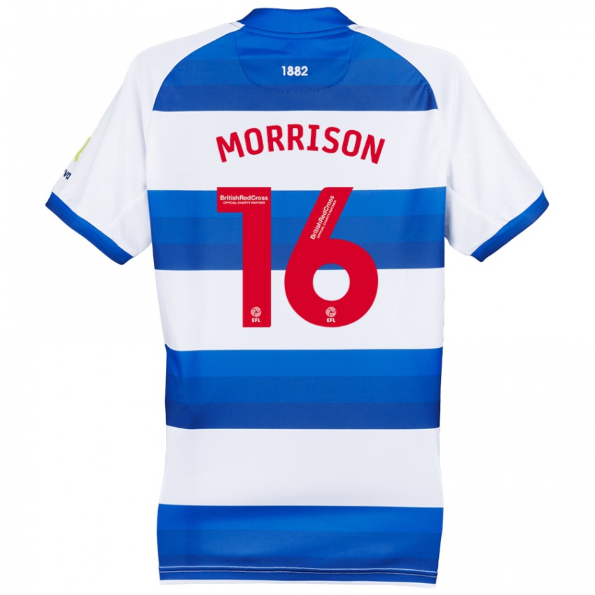 Kinder Liam Morrison #16 Weiß Blau Heimtrikot Trikot 2024/25 T-Shirt