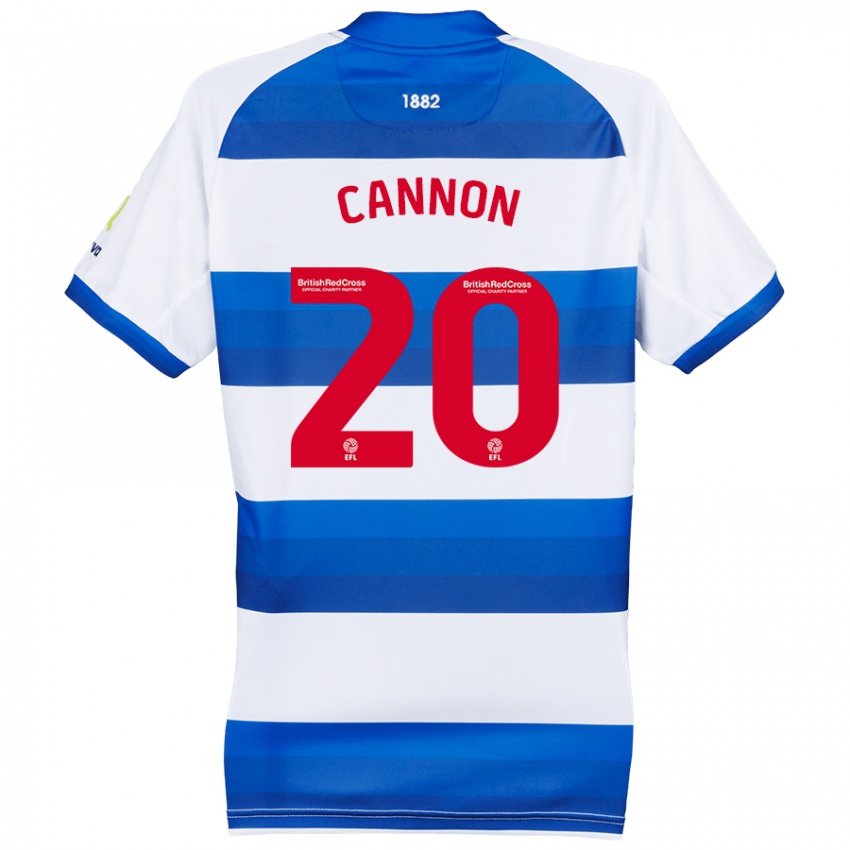 Kinder Reggie Cannon #20 Weiß Blau Heimtrikot Trikot 2024/25 T-Shirt