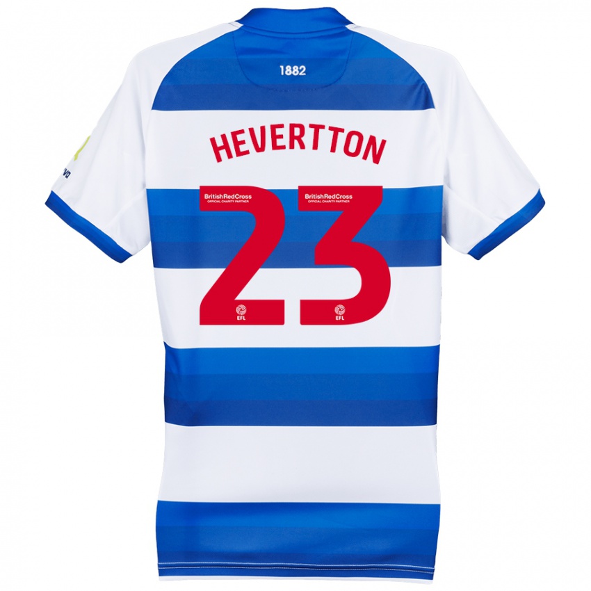 Kinder Hevertton #23 Weiß Blau Heimtrikot Trikot 2024/25 T-Shirt