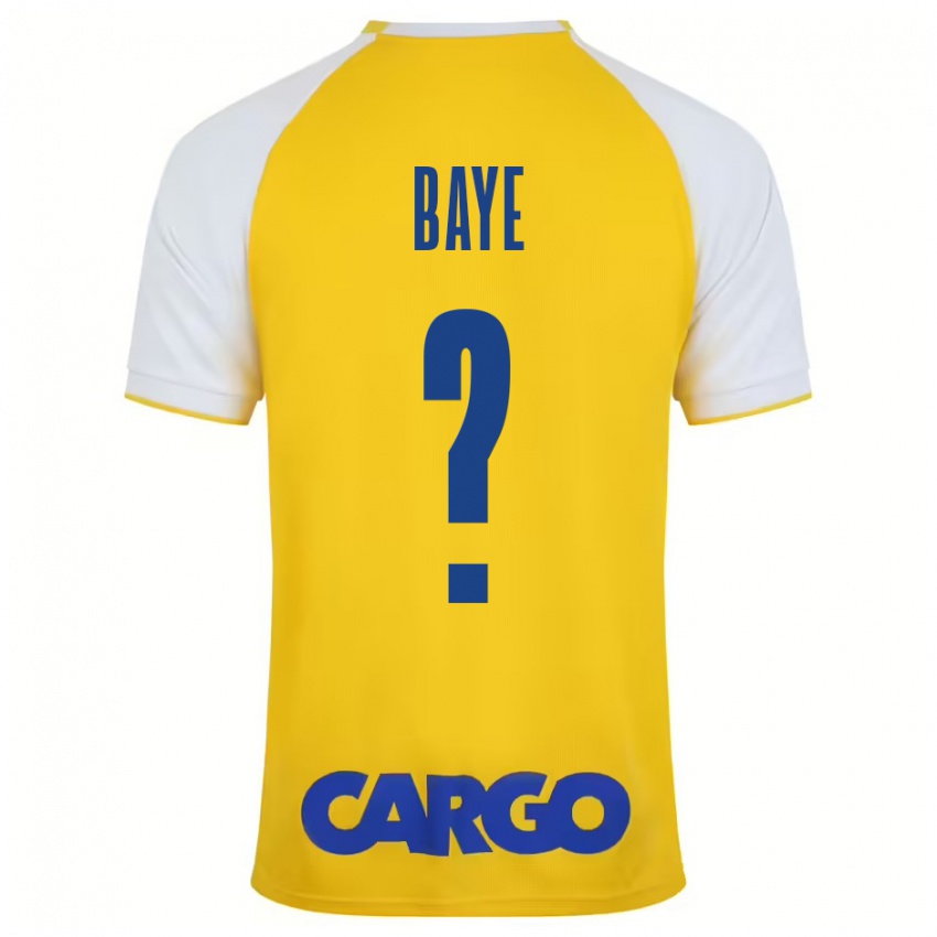 Kinder Orel Baye #0 Gelb Weiß Heimtrikot Trikot 2024/25 T-Shirt