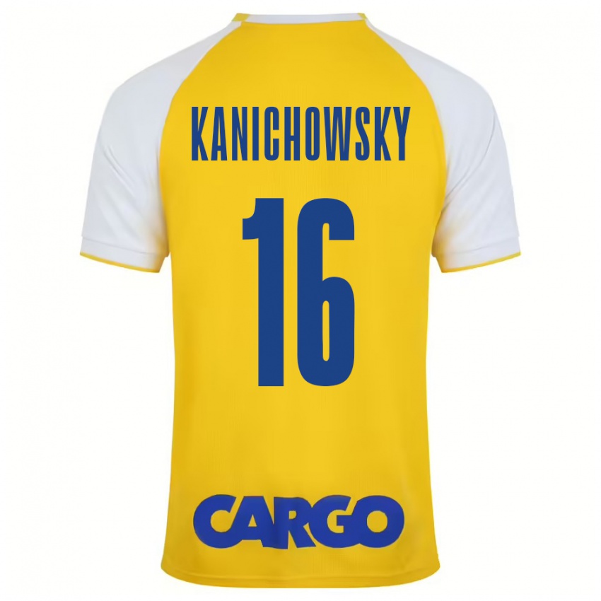 Kinder Gabi Kanichowsky #16 Gelb Weiß Heimtrikot Trikot 2024/25 T-Shirt