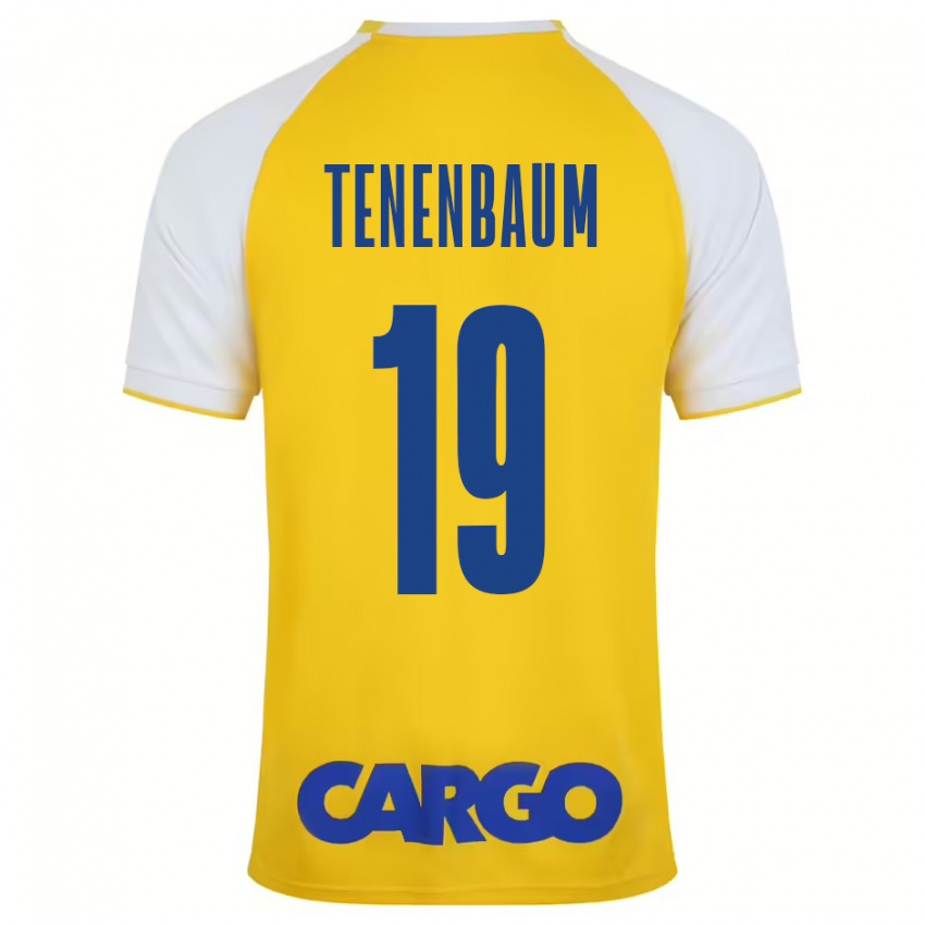 Kinder Daniel Tenenbaum #19 Gelb Weiß Heimtrikot Trikot 2024/25 T-Shirt