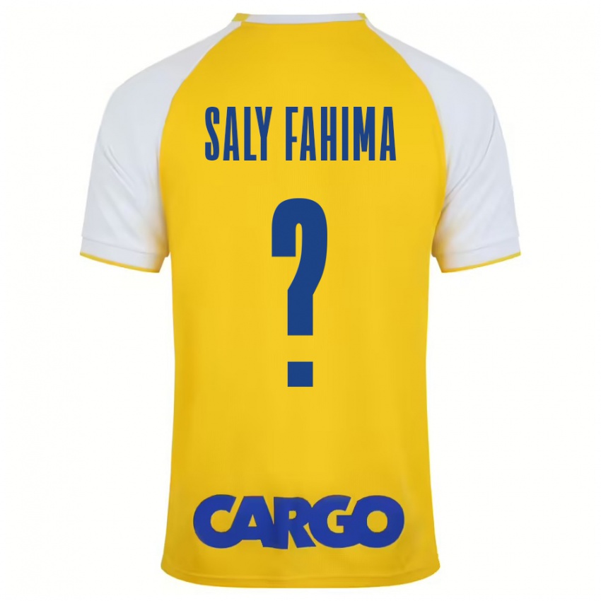 Kinder Israel Saly Fahima #0 Gelb Weiß Heimtrikot Trikot 2024/25 T-Shirt