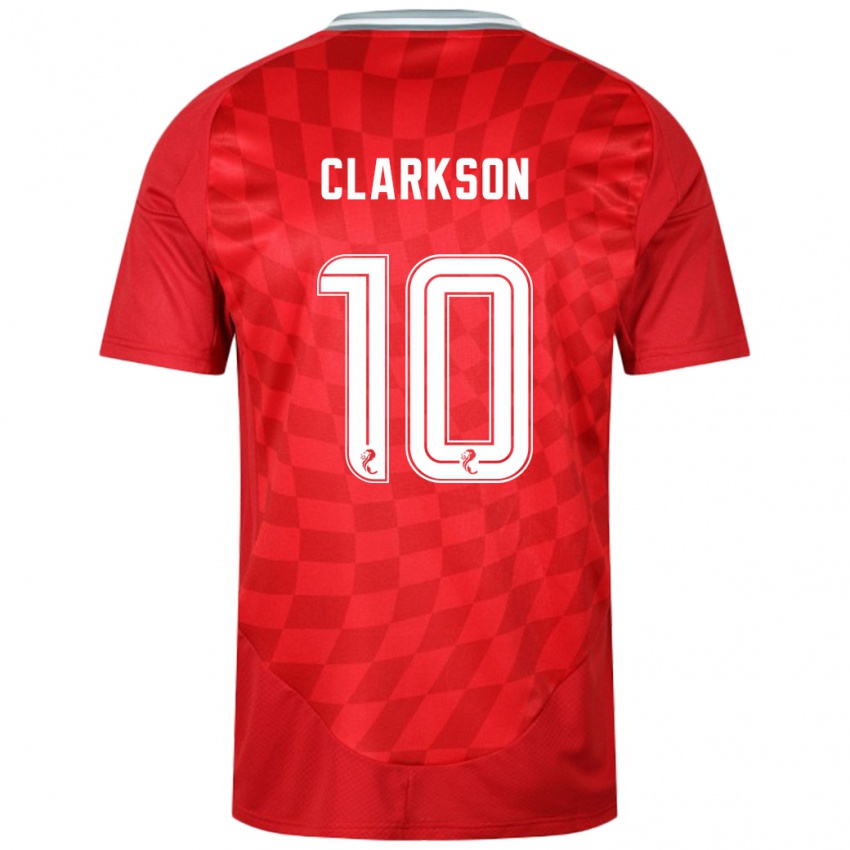 Kinder Leighton Clarkson #10 Rot Heimtrikot Trikot 2024/25 T-Shirt