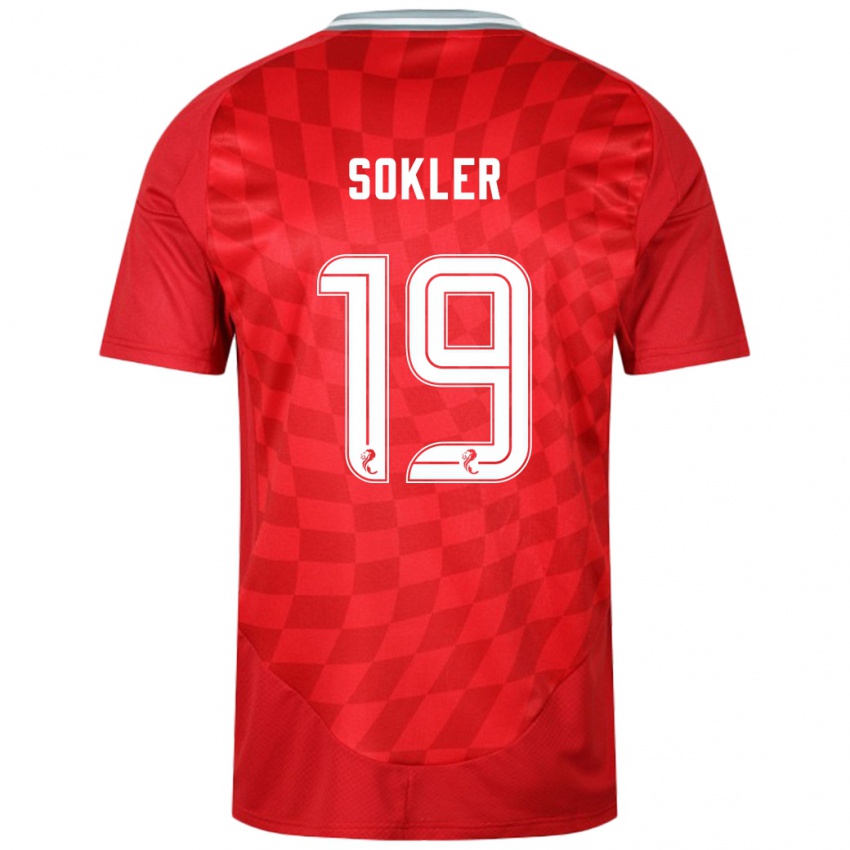 Kinder Ester Sokler #19 Rot Heimtrikot Trikot 2024/25 T-Shirt