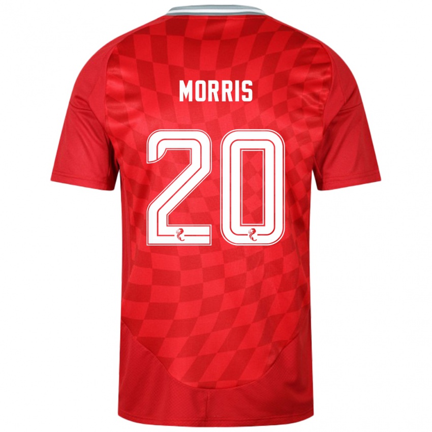 Kinder Shayden Morris #20 Rot Heimtrikot Trikot 2024/25 T-Shirt