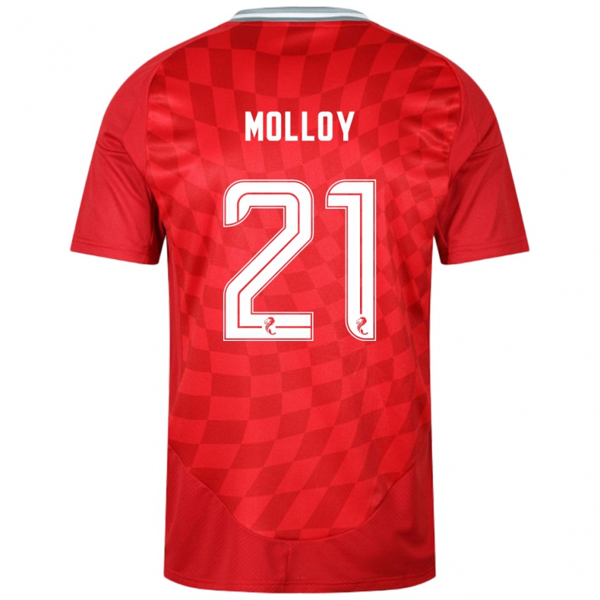 Kinder Gavin Molloy #21 Rot Heimtrikot Trikot 2024/25 T-Shirt