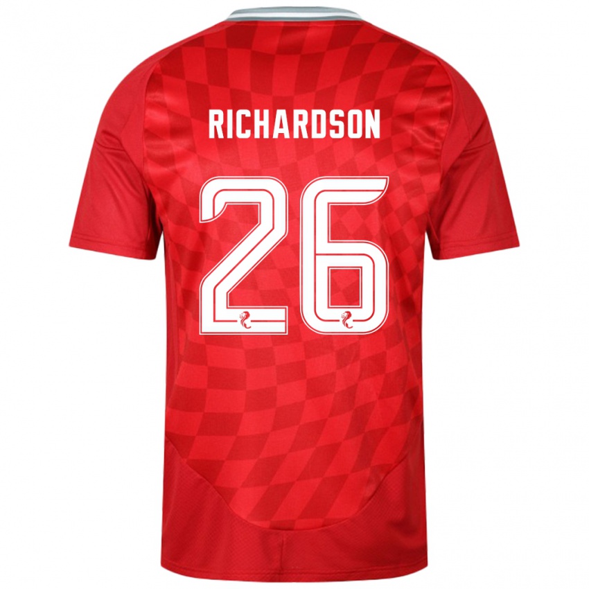 Kinder Jayden Richardson #26 Rot Heimtrikot Trikot 2024/25 T-Shirt