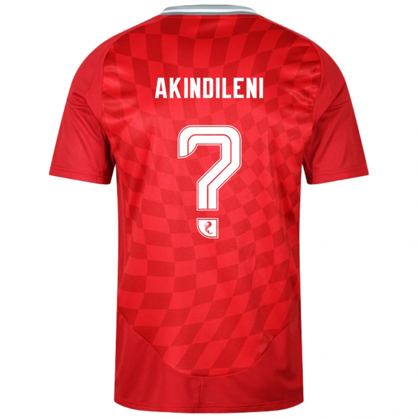 Kinder Timothy Akindileni #0 Rot Heimtrikot Trikot 2024/25 T-Shirt