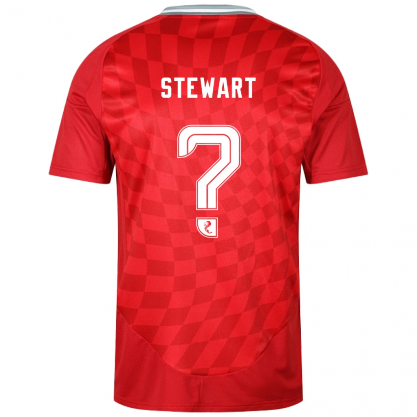 Kinder Alfie Stewart #0 Rot Heimtrikot Trikot 2024/25 T-Shirt