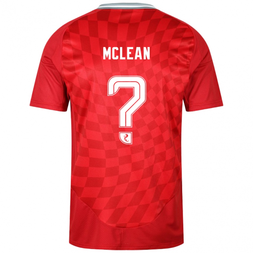 Kinder Sam Mclean #0 Rot Heimtrikot Trikot 2024/25 T-Shirt