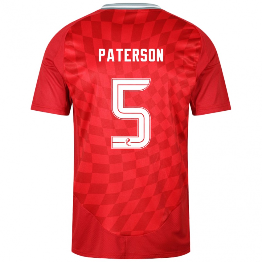 Kinder Donna Paterson #5 Rot Heimtrikot Trikot 2024/25 T-Shirt