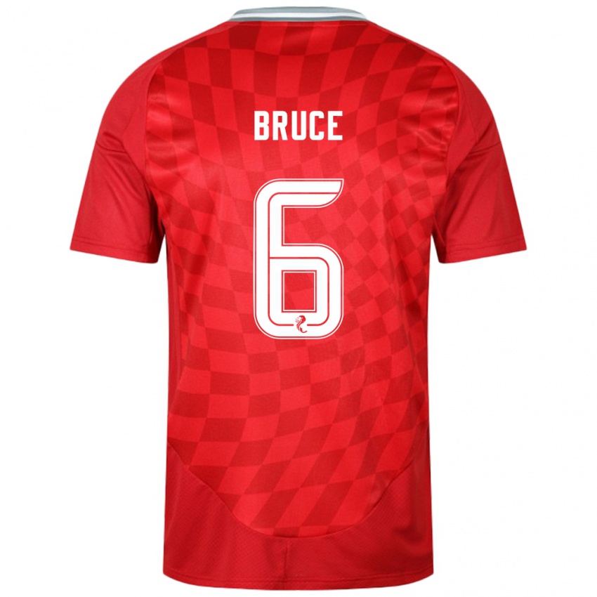 Kinder Natasha Bruce #6 Rot Heimtrikot Trikot 2024/25 T-Shirt