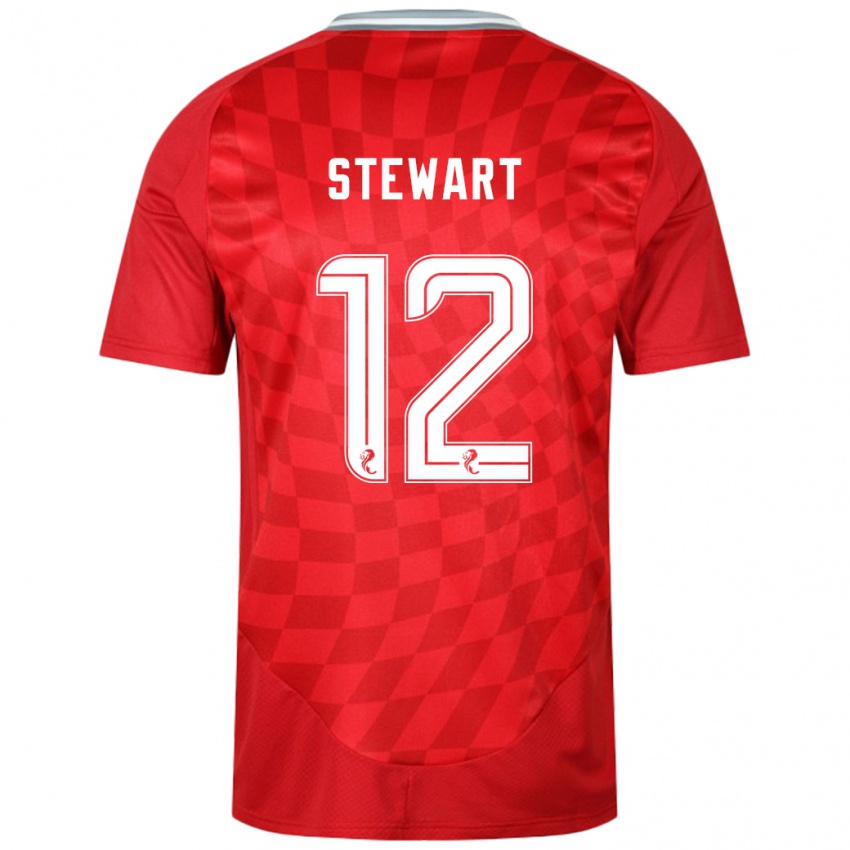 Kinder Hannah Stewart #12 Rot Heimtrikot Trikot 2024/25 T-Shirt