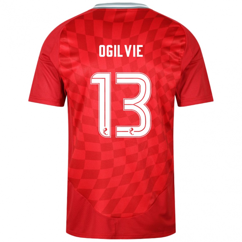 Kinder Francesca Ogilvie #13 Rot Heimtrikot Trikot 2024/25 T-Shirt