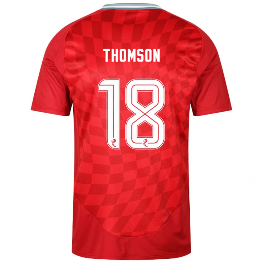 Kinder Eva Thomson #18 Rot Heimtrikot Trikot 2024/25 T-Shirt