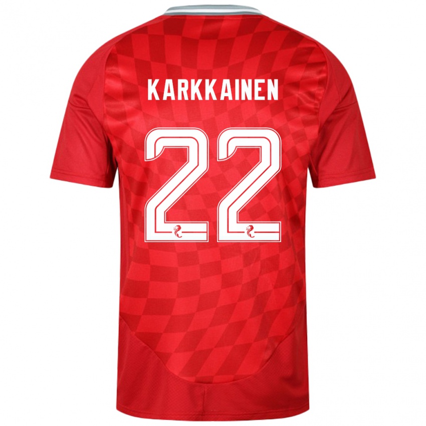 Kinder Elena Kärkkäinen #22 Rot Heimtrikot Trikot 2024/25 T-Shirt