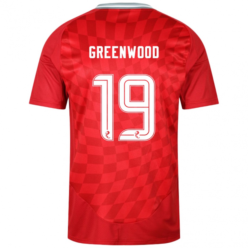 Kinder Brodie Greenwood #19 Rot Heimtrikot Trikot 2024/25 T-Shirt